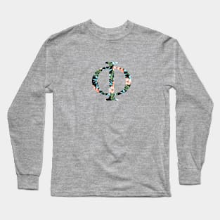 Phi Floral Greek Letter Long Sleeve T-Shirt